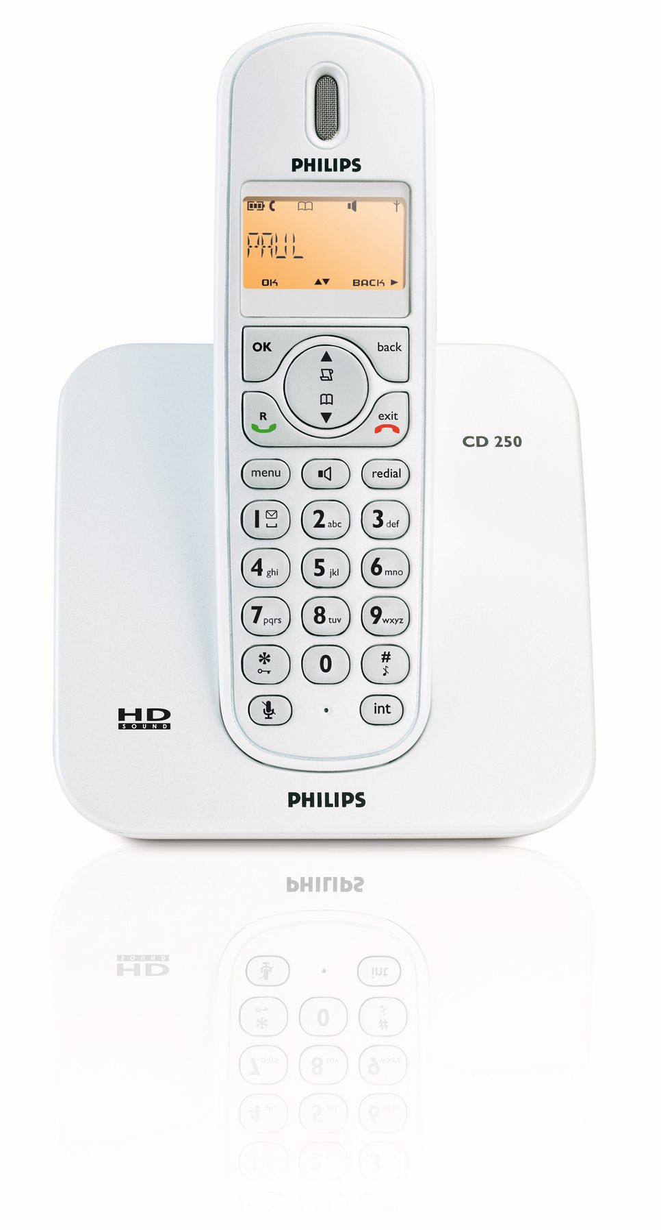 Philips CD2501S/22 telephone DECT telephone Caller ID White