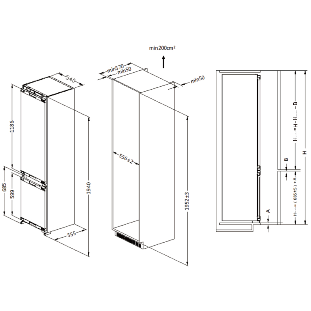 Haier HRF HRF310WBRU Built-in – image 3