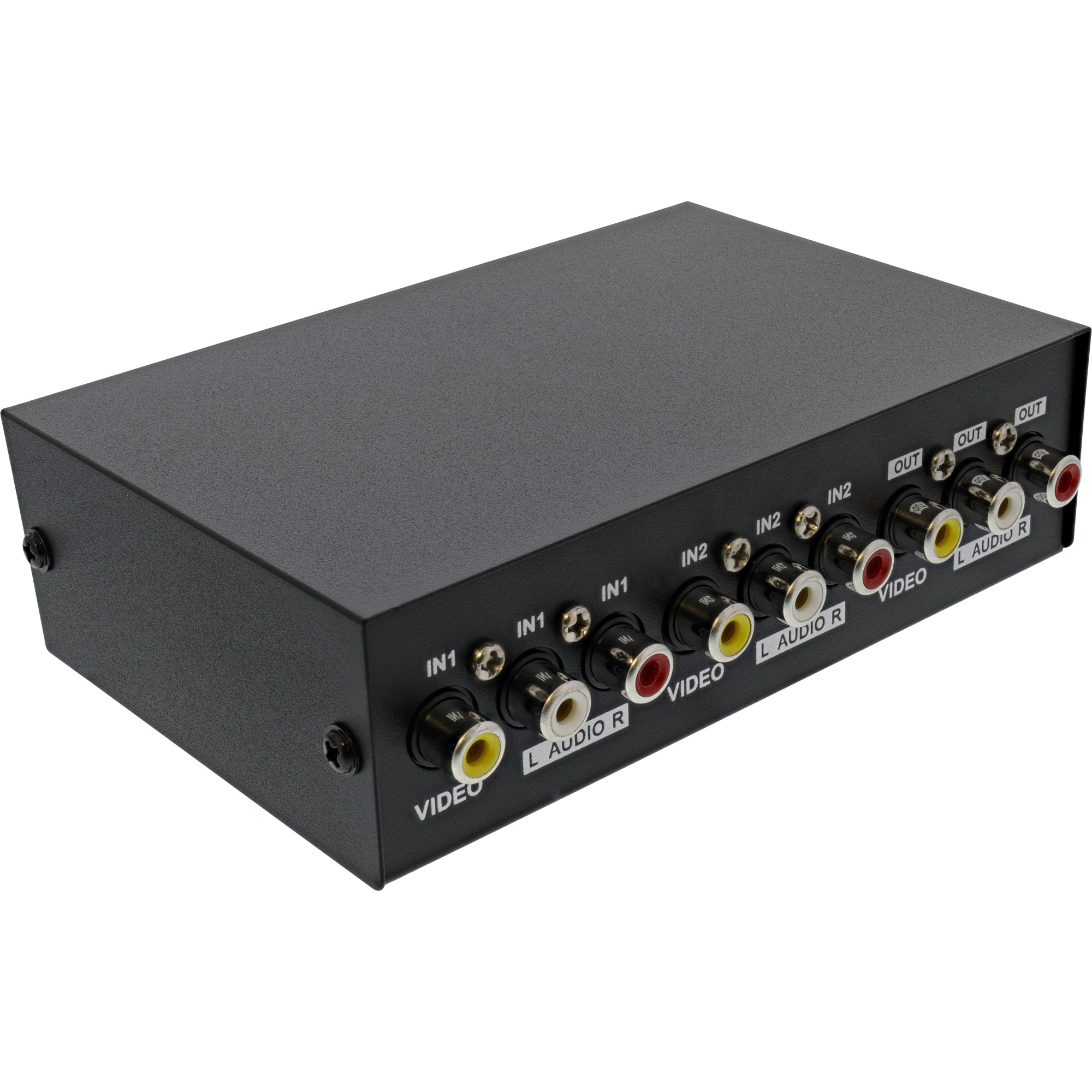 InLine AV Switch manual 2-port, 3x RCA IN/OUT – image 2