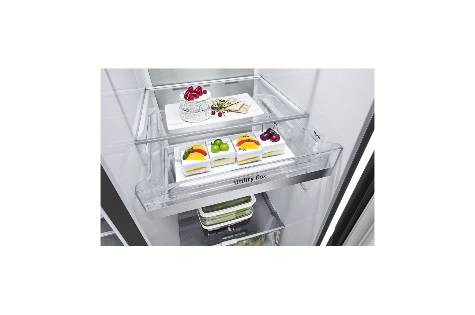 LG GSLV90MCAE side-by-side refrigerator Freestanding – image 7
