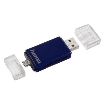 Hama 00123975 card reader USB/Micro-USB Blue – image 2