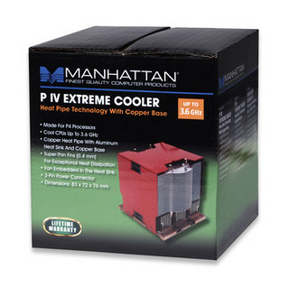 Manhattan 702478 computer cooling system Processor Cooler Red, Silver – image 2