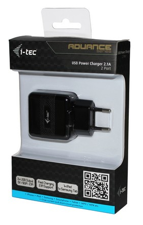 i-tec CHARGER2P10W mobile device charger Mobile phone, Tablet, Smartphone Black AC Indoor – image 4
