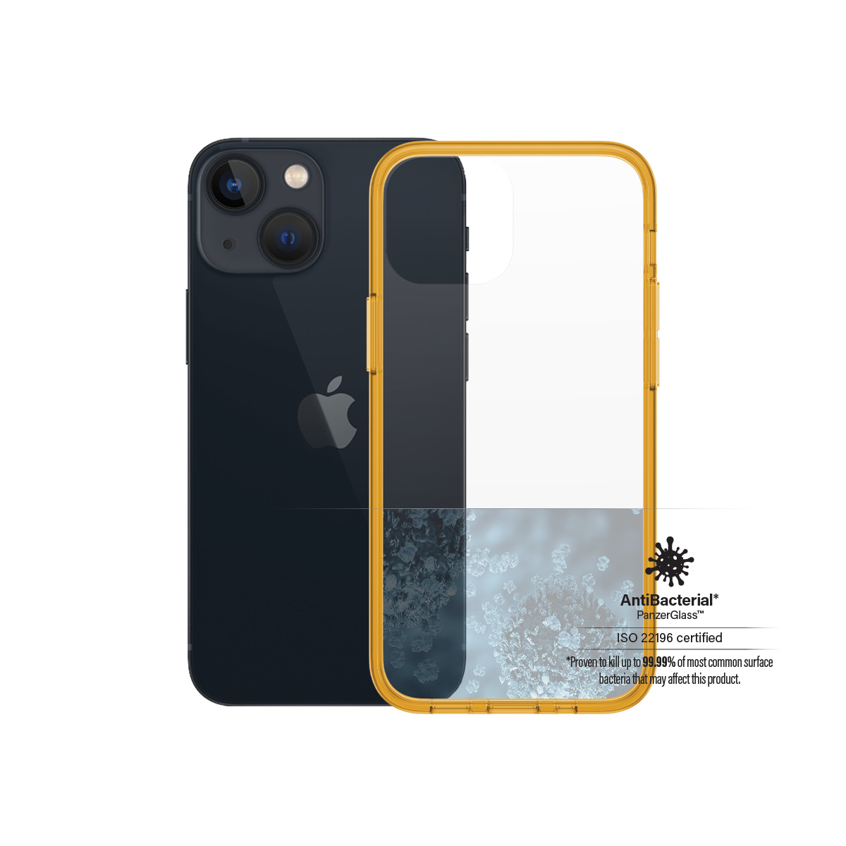 PanzerGlass ® ClearCaseColor™ iPhone 13 Mini - Tangerine – image 1