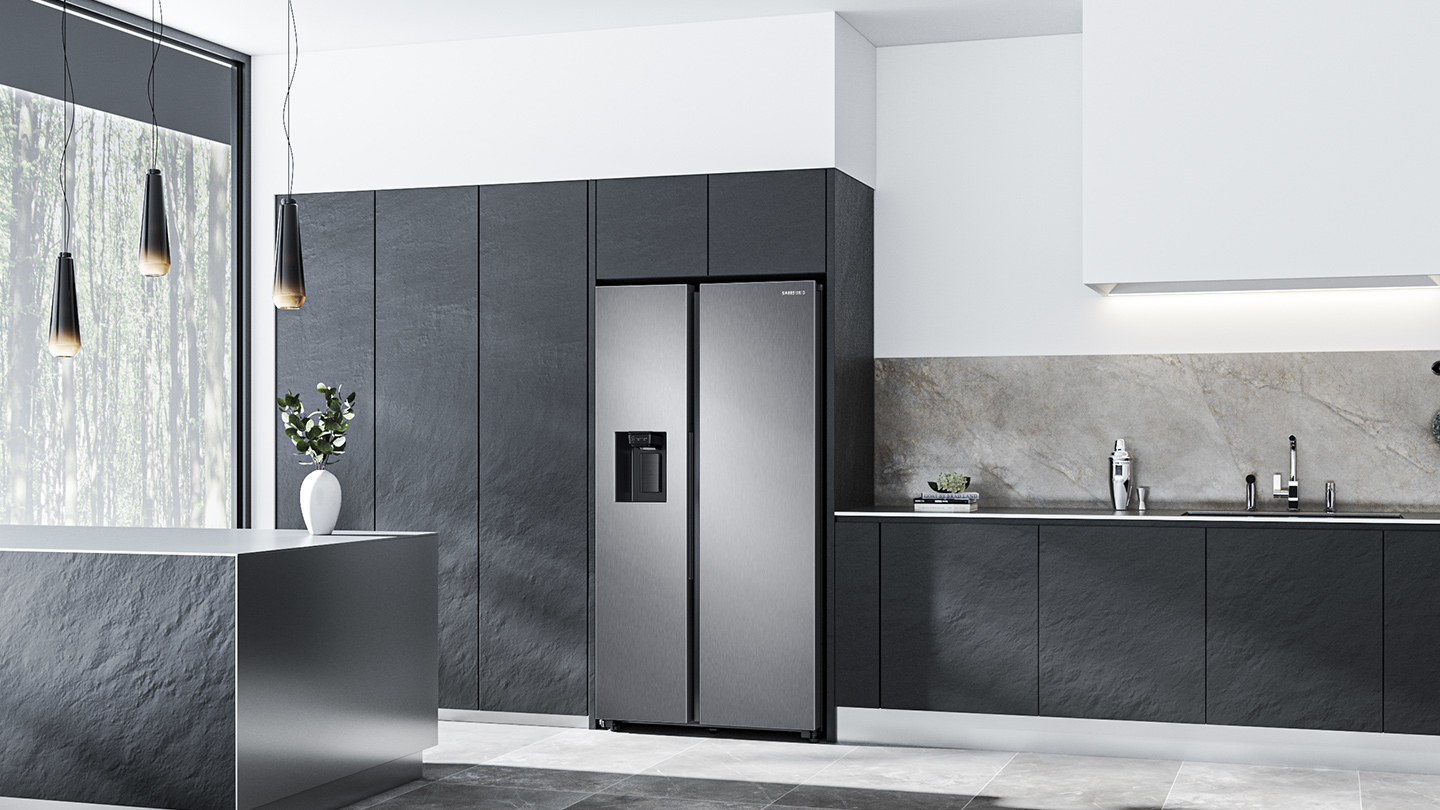 Samsung RS68CG885ES9 side-by-side refrigerator Freestanding Stainless steel – image 8