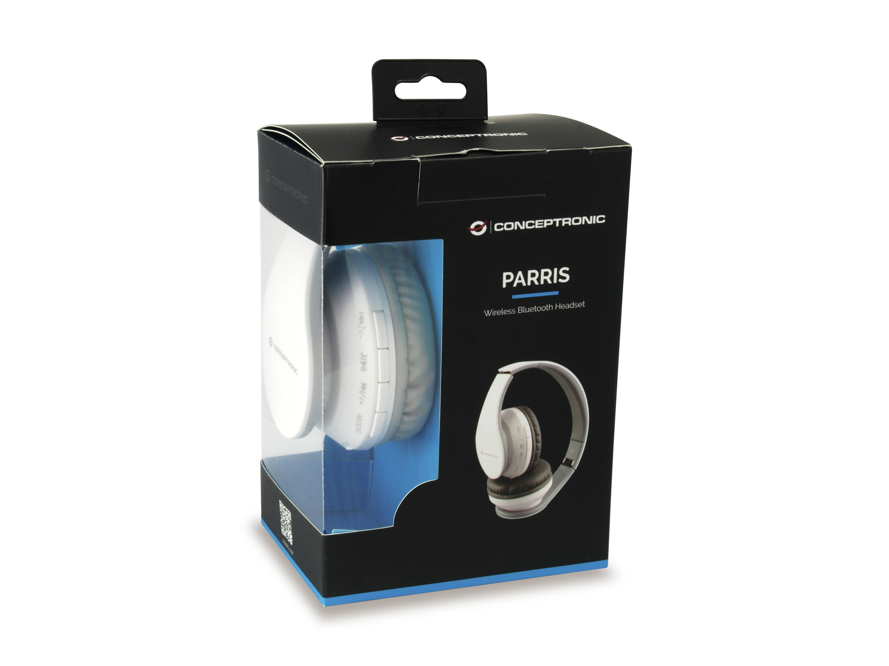 Conceptronic PARRIS Wireless Bluetooth Headset, white – image 3