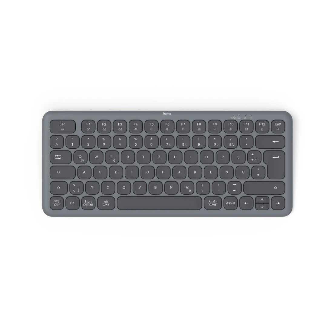 Hama WK-500 Funk Tastatur Deutsch, QWERTZ Schwarz
