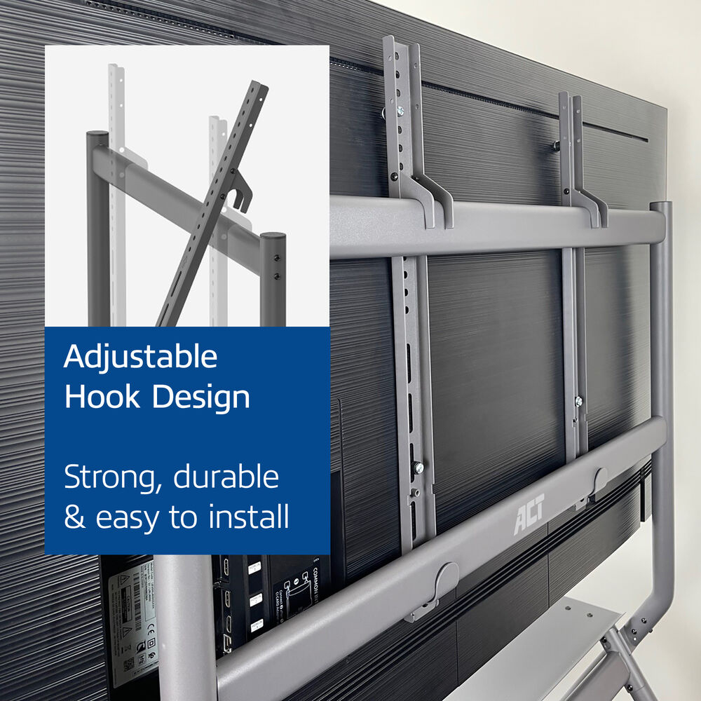 ACT Mobile TV/monitor floor stand, 50” to 86”, VESA – image 8