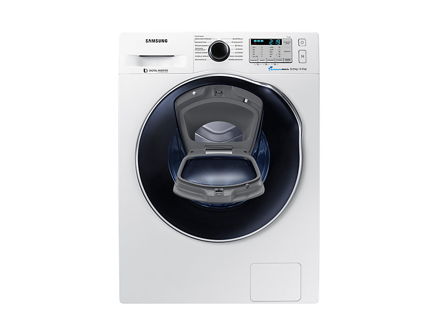 Samsung WD8XK5A03OW/EG washer dryer Freestanding Front-load White
