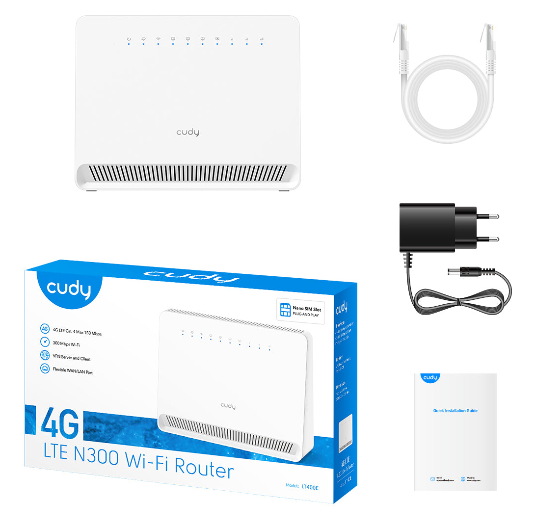 Cudy LT400E wireless router Fast Ethernet Single-band (2.4 GHz) – image 5