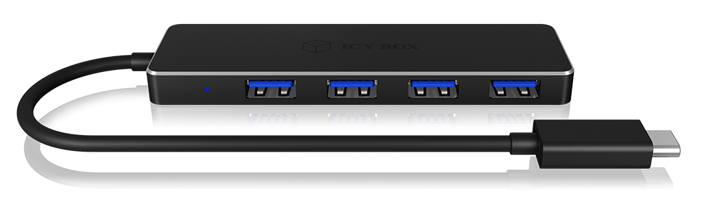 ICY BOX IB-HUB1410-C3 USB 3.2 Gen 1 (3.1 Gen 1) Type-C 5000 Mbit/s Black – image 3