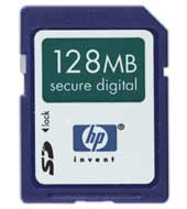 HP 128 MB secure digital card