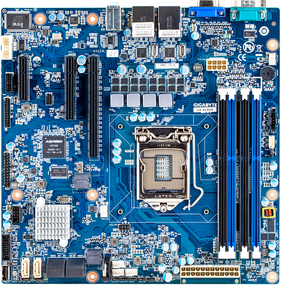 GIGABYTE GA-6LASH motherboard Intel® C222 LGA 1150 (Socket H3) micro ATX