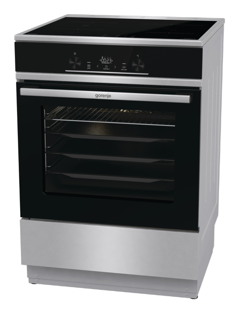Gorenje GEIT6E81XPG Freestanding cooker Electric Zone induction hob Stainless steel – image 6