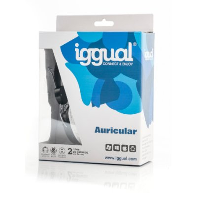 iggual PSI08981 headphones/headset Wired Head-band Black, White – image 2