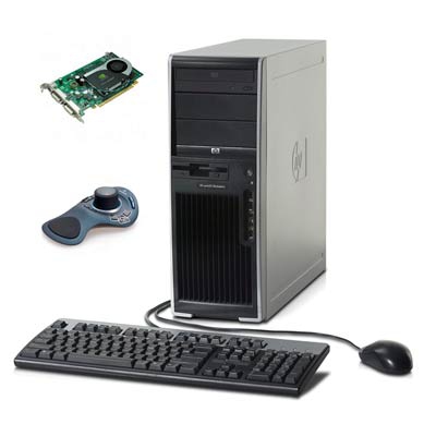 HP xw4600 Workstation + NVIDIA FX1700 Graphics Card + SpaceExplorer Bundle