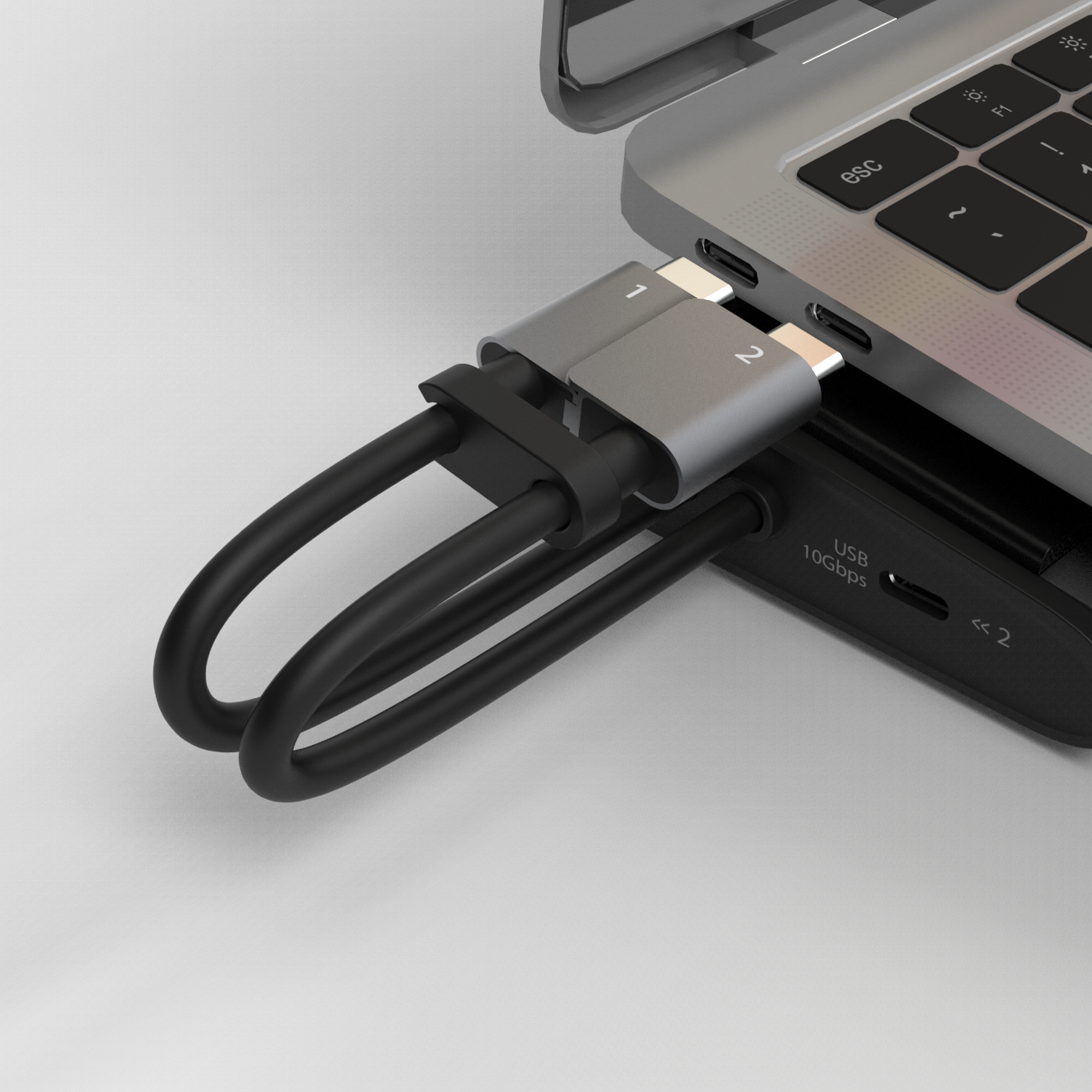 j5create JCD552 M.2 NVMe® USB-C® Gen 2 Docking Station, Silver and Black – image 5