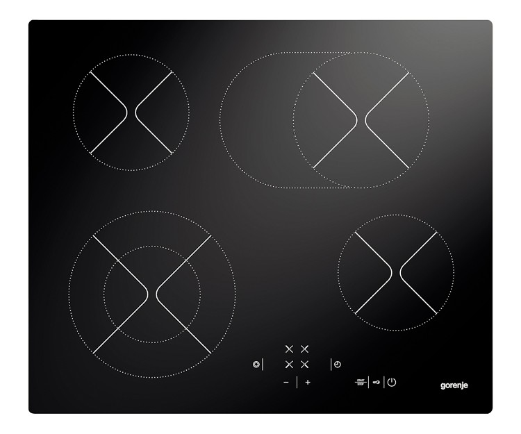 Gorenje ECT620BSC Black Built-in Ceramic hob 4 zone(s)