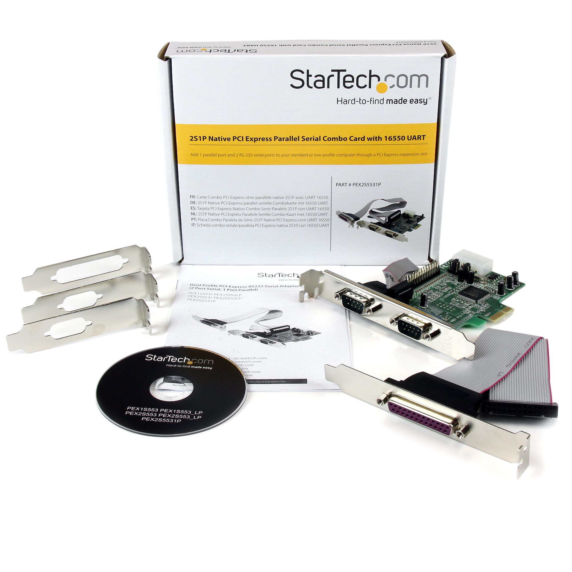 StarTech.com 2S1P Native PCI Express Parallel Serial Combo Card with 16550 UART – image 5