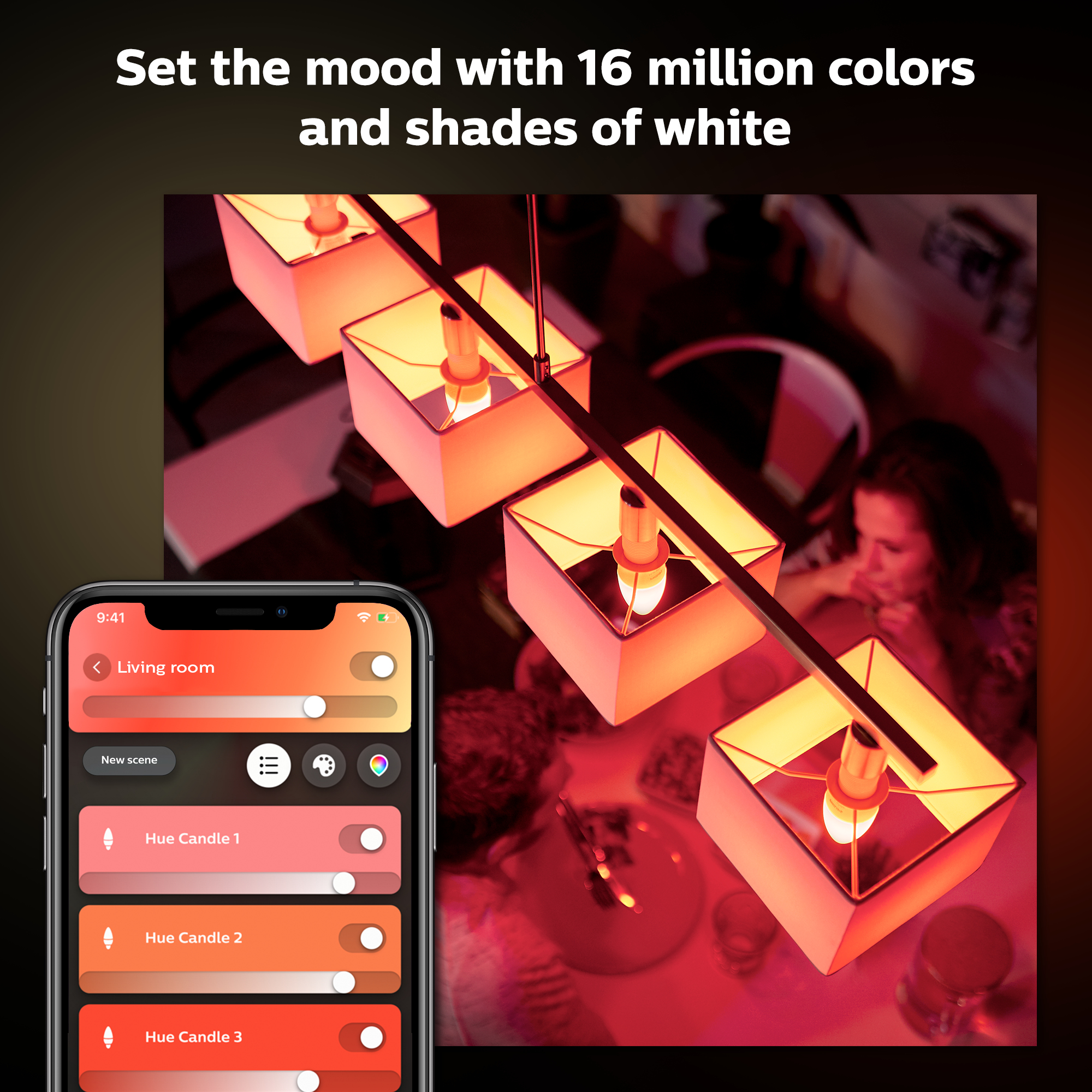 Philips by Signify Philips Hue White and colour ambience Candle - E14 smart bulb - (2-pack) – image 4