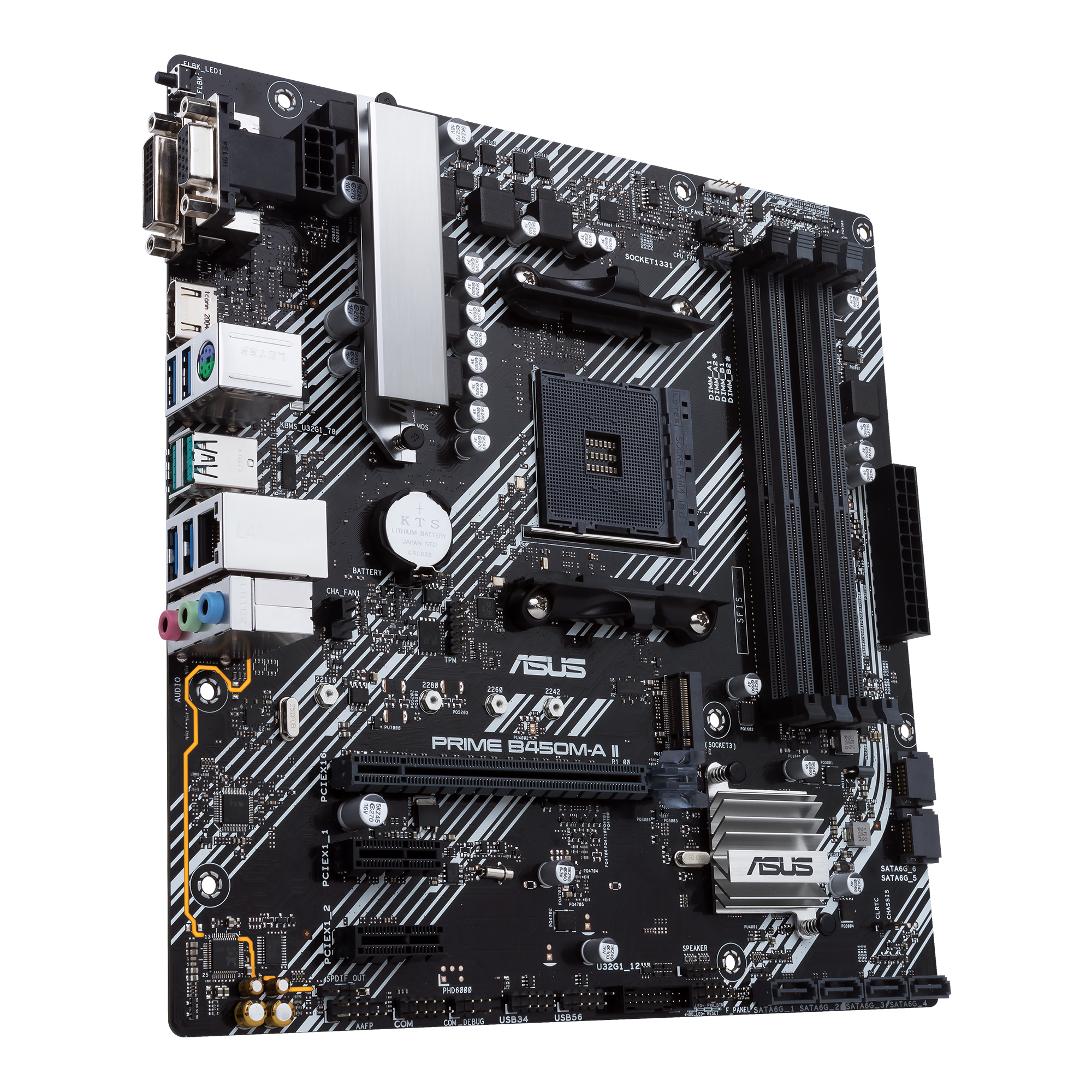 Tarjeta Madre ASUS PRIME B450M-A II/CSM - Socket AM4 - 4xDDR4 - 2133/4400(OC) MHz - HDMI - VGA - USB 2.0/3.2 - Micro ATX - PRIME B450M-A II/CSM Tarjeta Madre ASUS PRIME B450M-A II/CSM - Socket AM4 - 4xDDR4 - 2133/4400(OC) MHz - HDMI - VGA - USB 2.0/3.2 - Micro ATX - PRIME B450M-A II/CSM