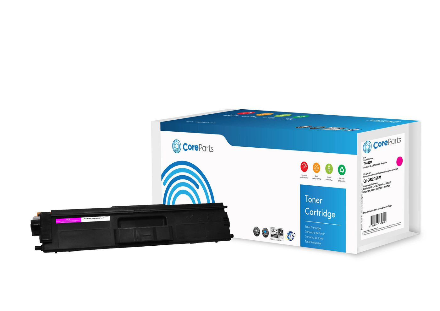 CoreParts QI-BR2058M toner cartridge 1 pc(s) Compatible Magenta