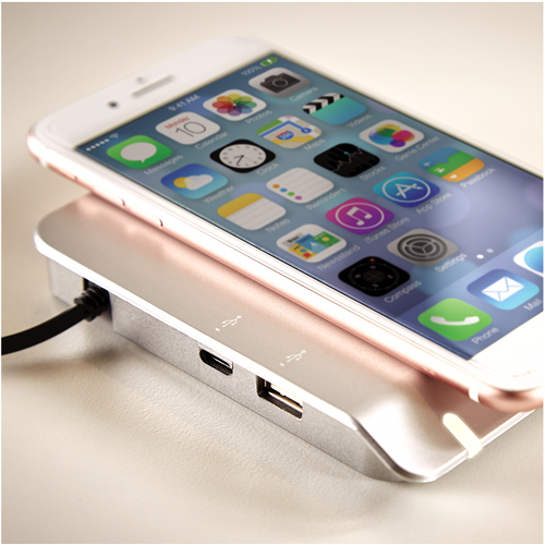Fellowes 9816001 mobile device charger Universal Silver Wireless charging Fast charging Indoor – image 3