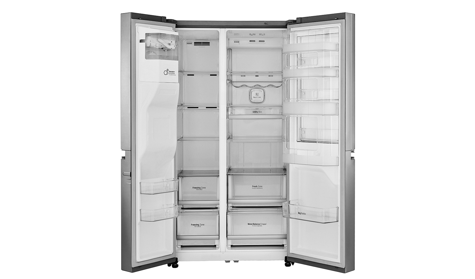 LG GSJ960NSBZ side-by-side refrigerator Freestanding – image 2