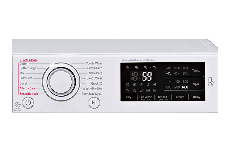 LG FH4U2TDH1N washer dryer Freestanding Front-load White, Silver – image 5