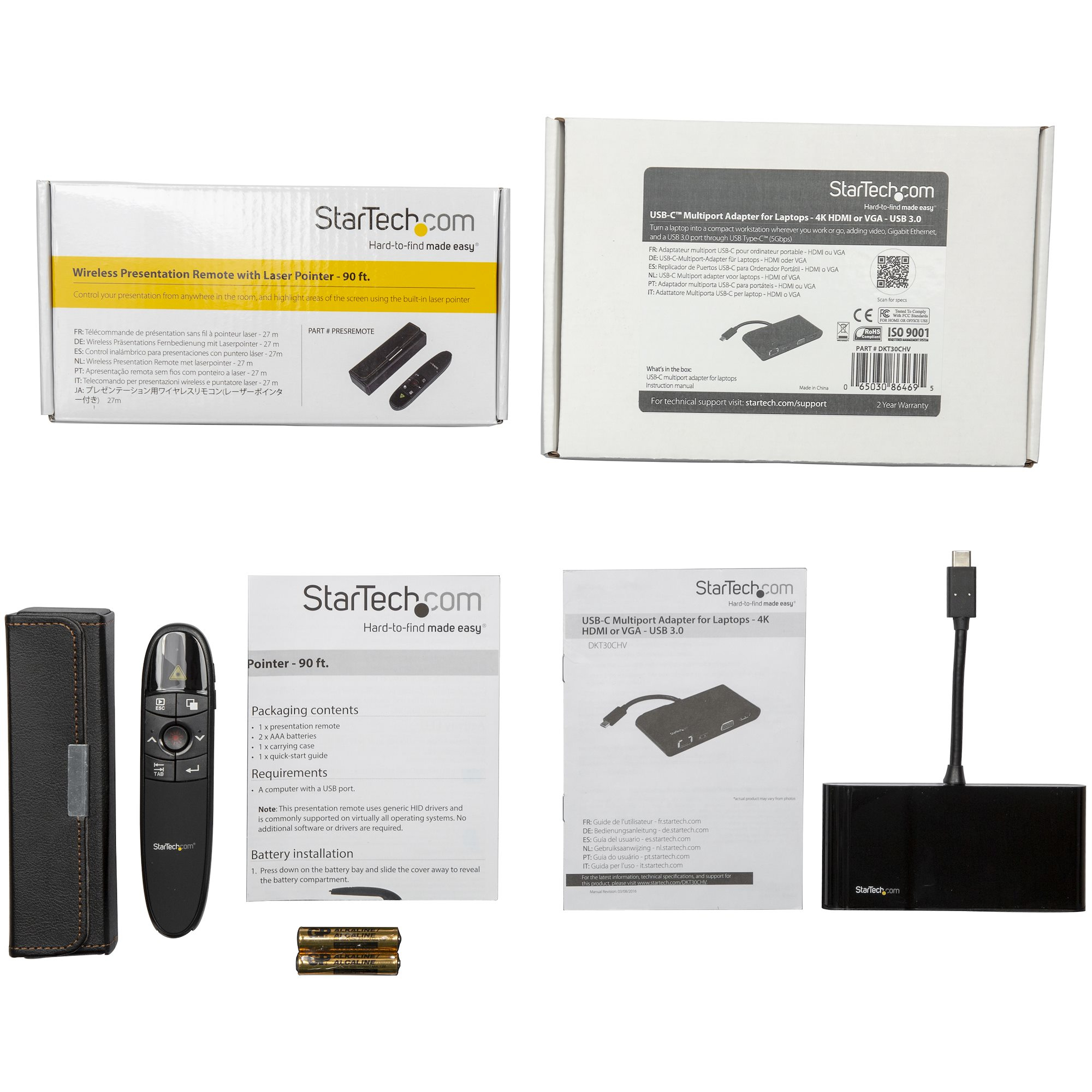 StarTech.com USB-C Multiport Adapter with Wireless Presenter Remote – image 6