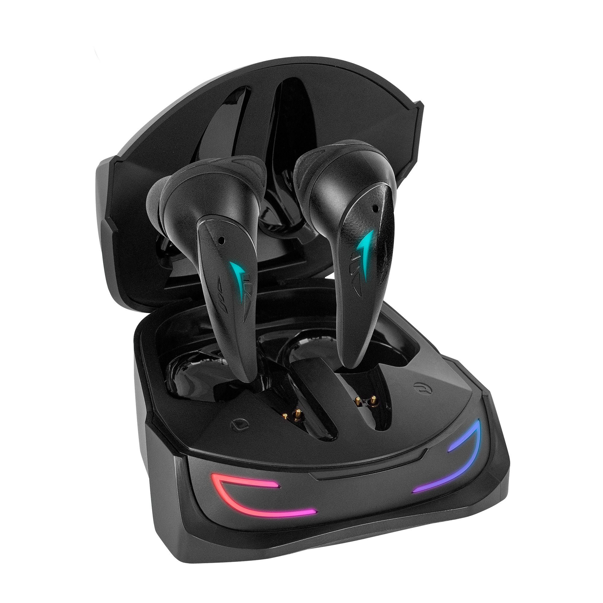 Mars Gaming MHI-ULTRA Black Wireless Headset TWS RGB Flow Bluetooth 5.3 Triple Noise Cancellation 24H Battery – image 1