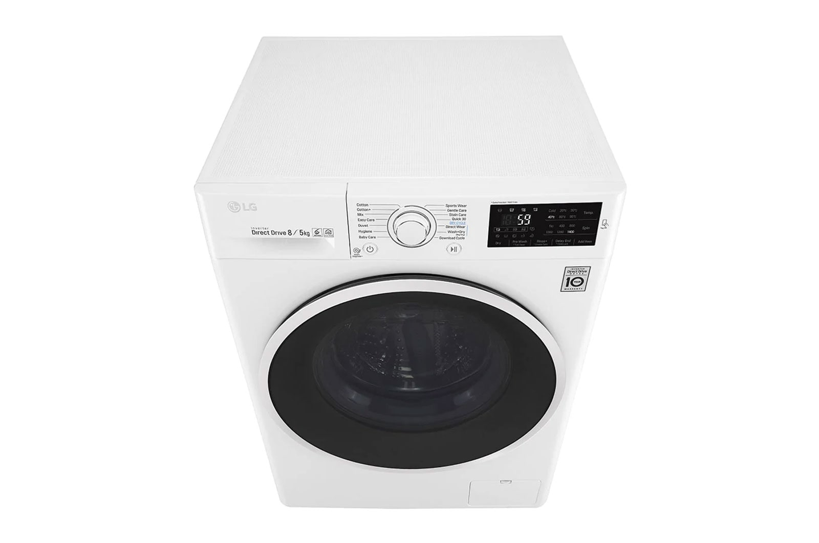 LG GD3M108N3 washer dryer Freestanding Front-load White – image 9