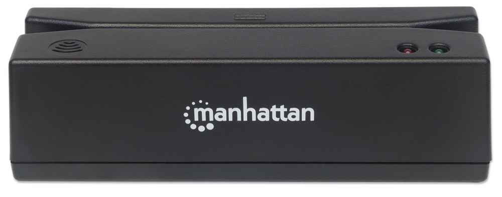 Manhattan USB-A Magnetic Strip Card Reader, Triple Track Reader, Keyboard Wedge Decoder, Cable 1.5m, Black, Three Year Warranty – image 3