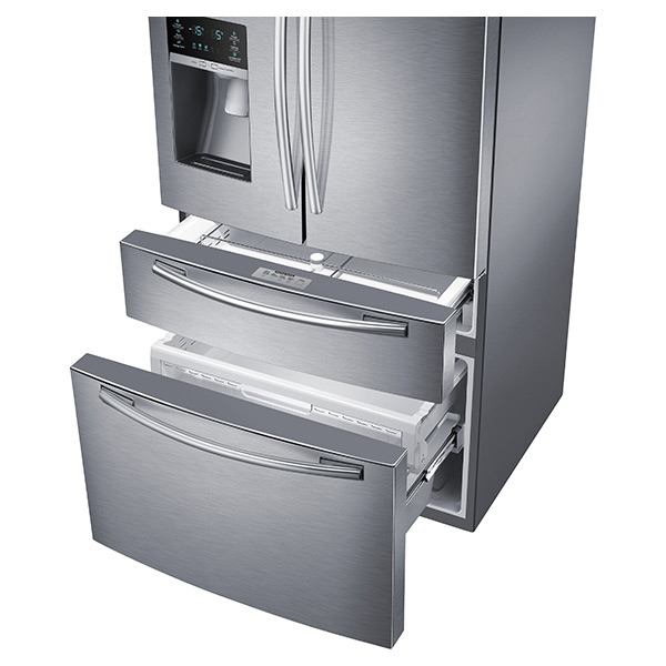 Samsung RF25HMEDBSR side-by-side refrigerator Freestanding – image 5