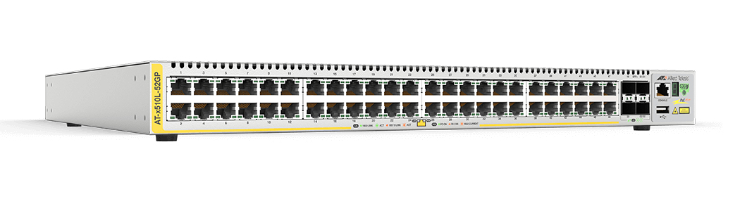 Allied Telesis AT-X510L-52GP-30 network switch Managed L3 Gigabit Ethernet (10/100/1000) Power over Ethernet (PoE) Grey