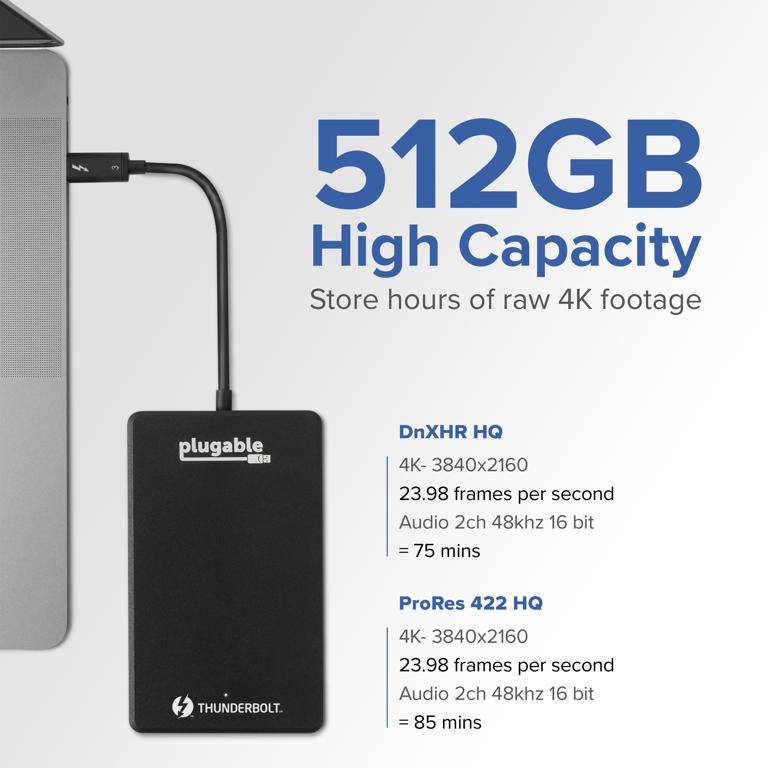 Plugable Technologies TBT3-NVME512 external solid state drive Thunderbolt technology – image 5