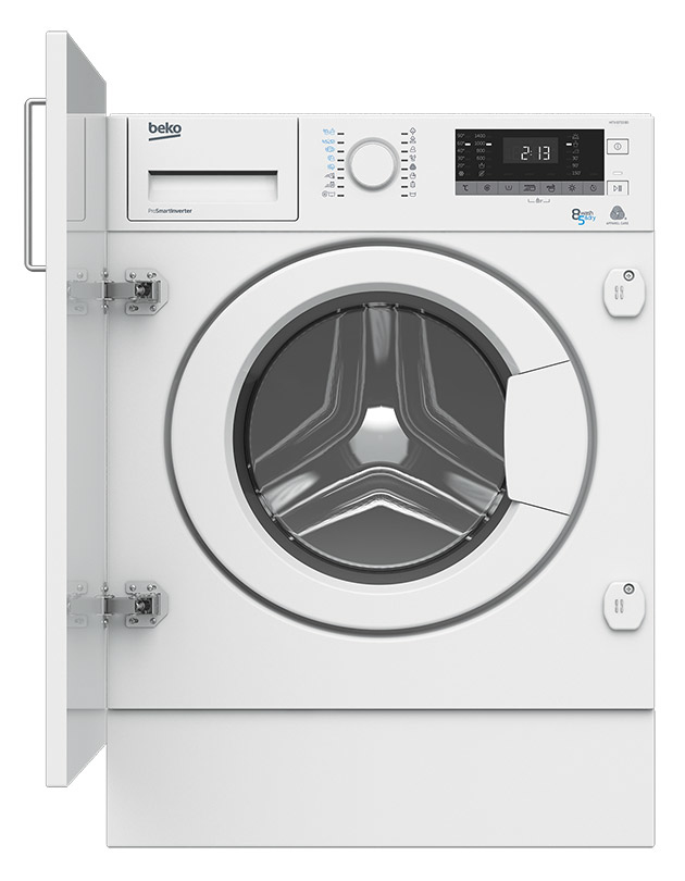 Beko HITV8733B0 washer dryer Built-in Front-load White