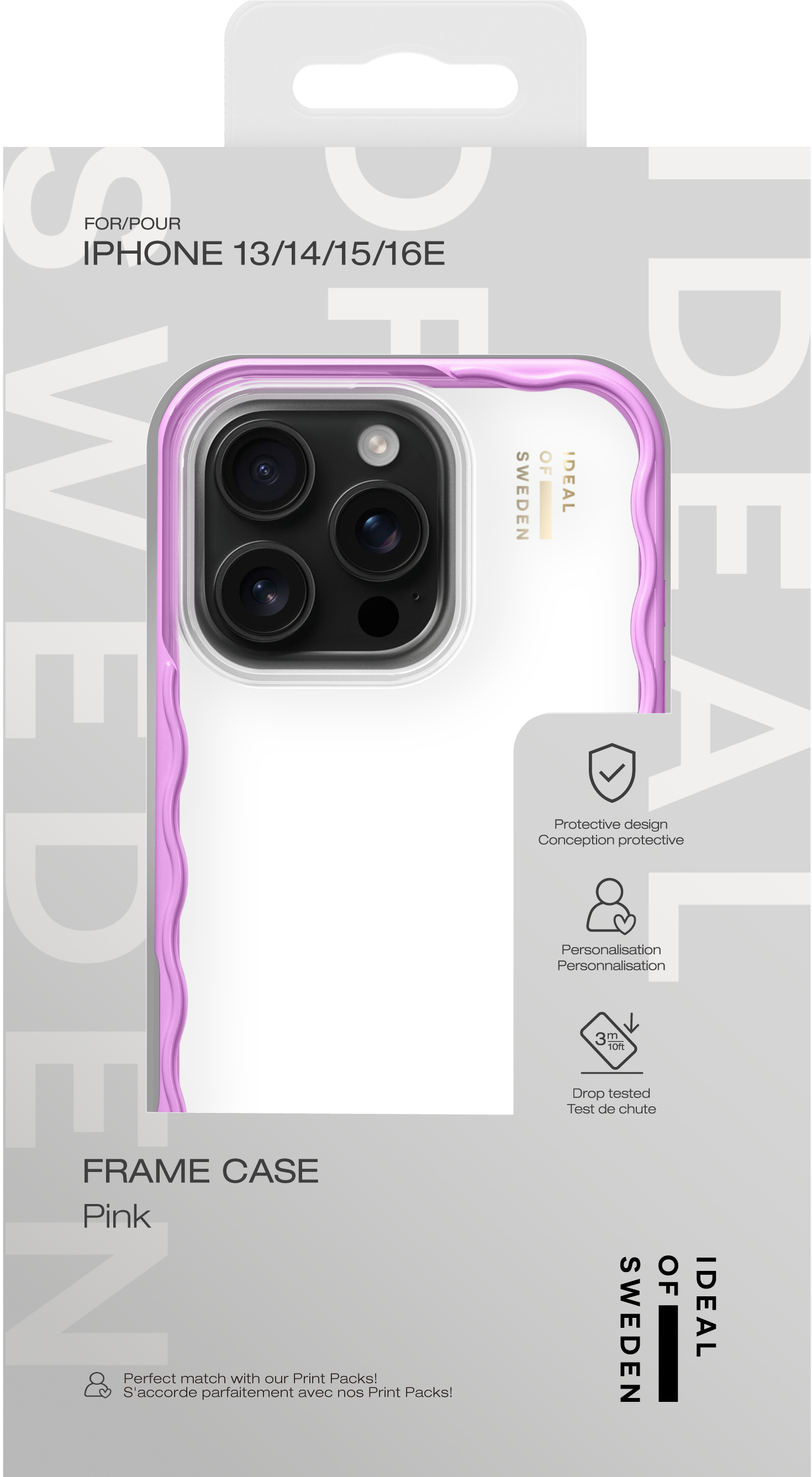 iDeal of Sweden Frame Case iPhone 13 / 14 / 15 / 16e Pink – image 3
