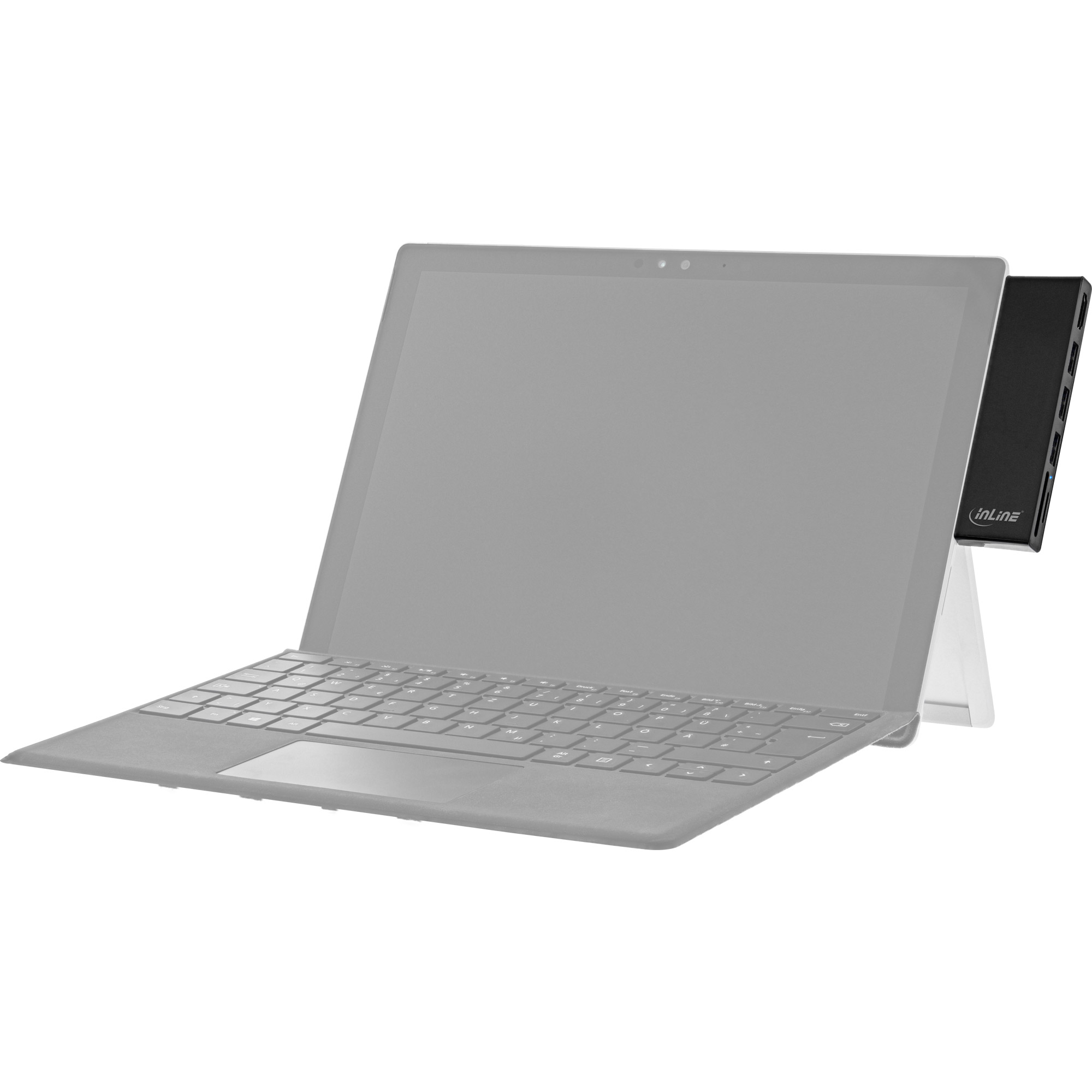 InLine MultiHub, Surface Pro 4/5/6, 3x USB-A 3.2 female, HDMI 4K, Cardreader – image 6