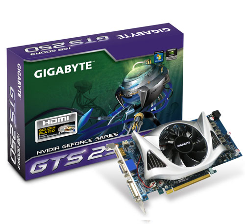 GIGABYTE GeForce GTS 250 1GB GDDR3
