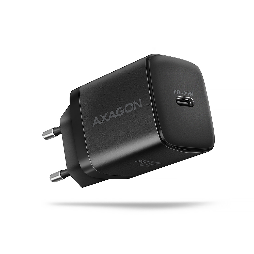 Axagon ACU-PD20 wall charger 1x QC3.0/AFC/FCP/PD type-C 20W black Telefono cellulare Smartphone Orologio intelligente Tablet Un