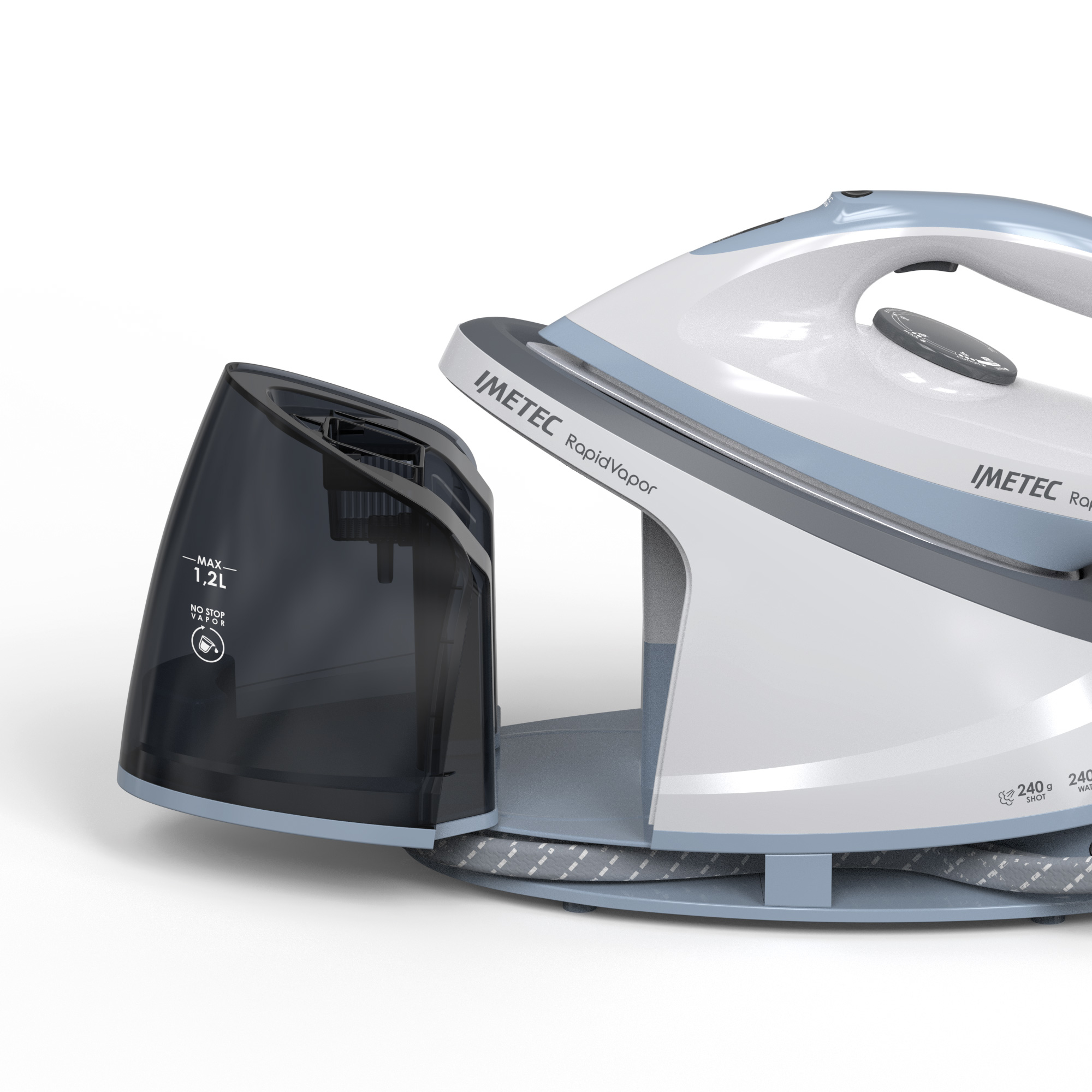 Imetec RapidVapor 2400 W 1.2 L Ceramic soleplate Blue, Grey – image 5