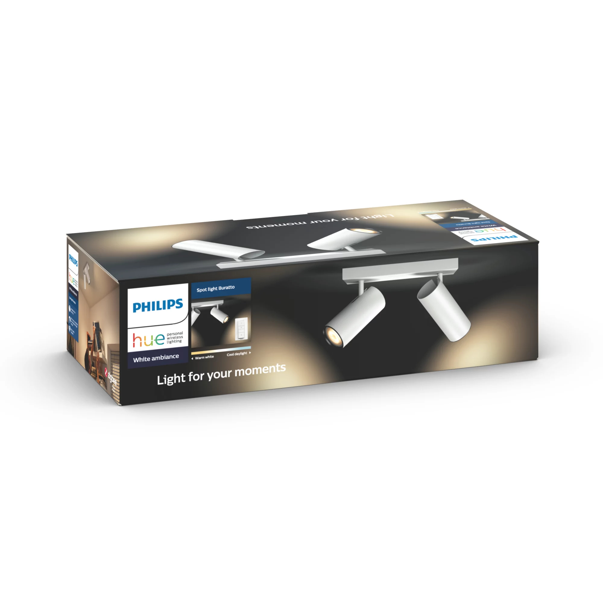 Philips by Signify Philips Hue White ambience Buratto double spotlight – image 5