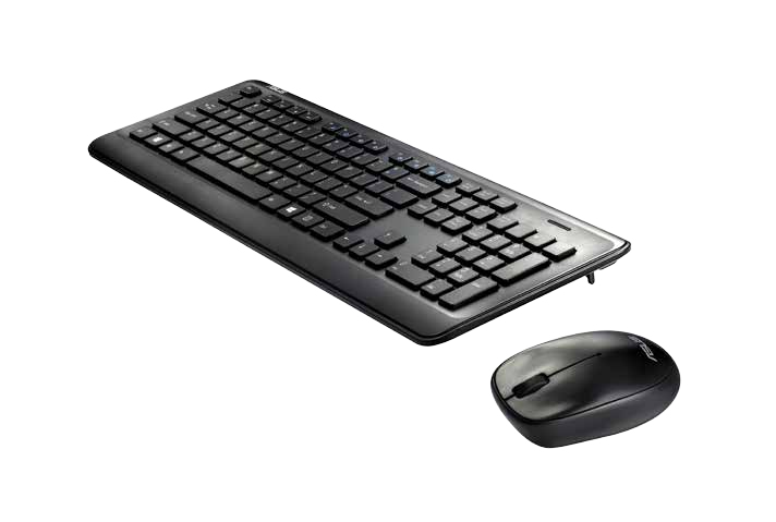 ASUS W2000 keyboard Mouse included Universal RF Wireless QWERTY UK English Black