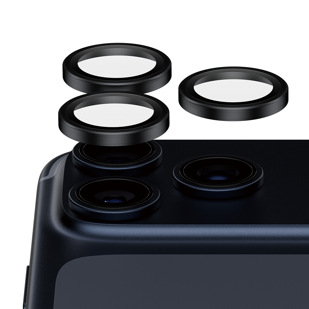 PanzerGlass ® Hoops® Ceramic II Camera Lens Protector iPhone 17 Pro | iPhone 17 Pro Max | iPhone 16 Pro | 16 Pro Max Clear screen protector Apple 1 pc(s)