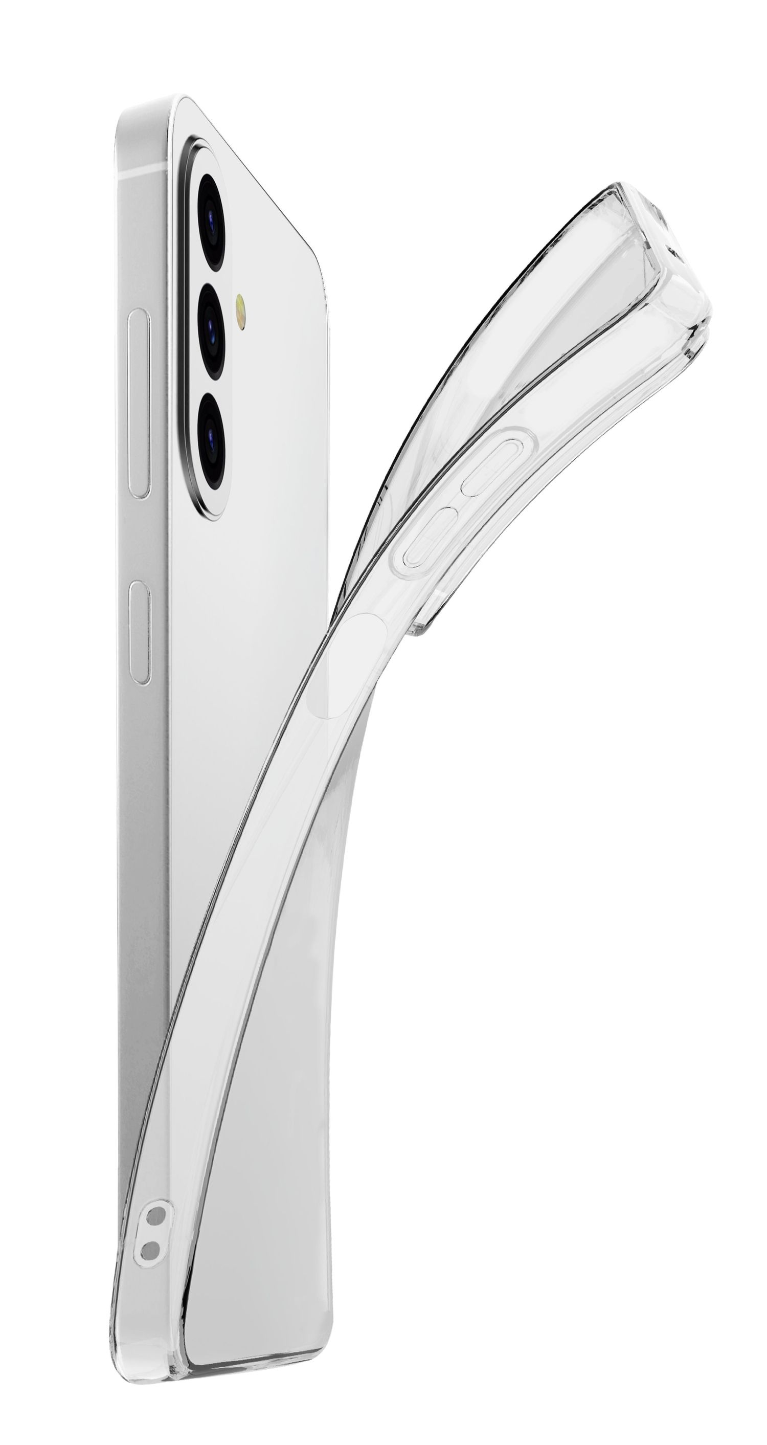 Funda móvil - CellularLine Soft, Para Samsung Galaxy A27, Transparente