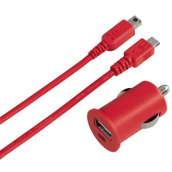 Hama 00053443 mobile device charger Portable gaming console, Universal Red Cigar lighter, USB Auto, Indoor – image 1