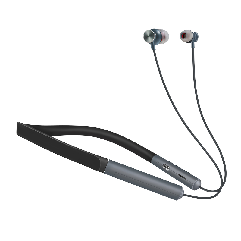 LogiLink BT0049 headphones/headset Wireless In-ear, Neck-band Calls/Music Micro-USB Bluetooth Black, Grey – image 2