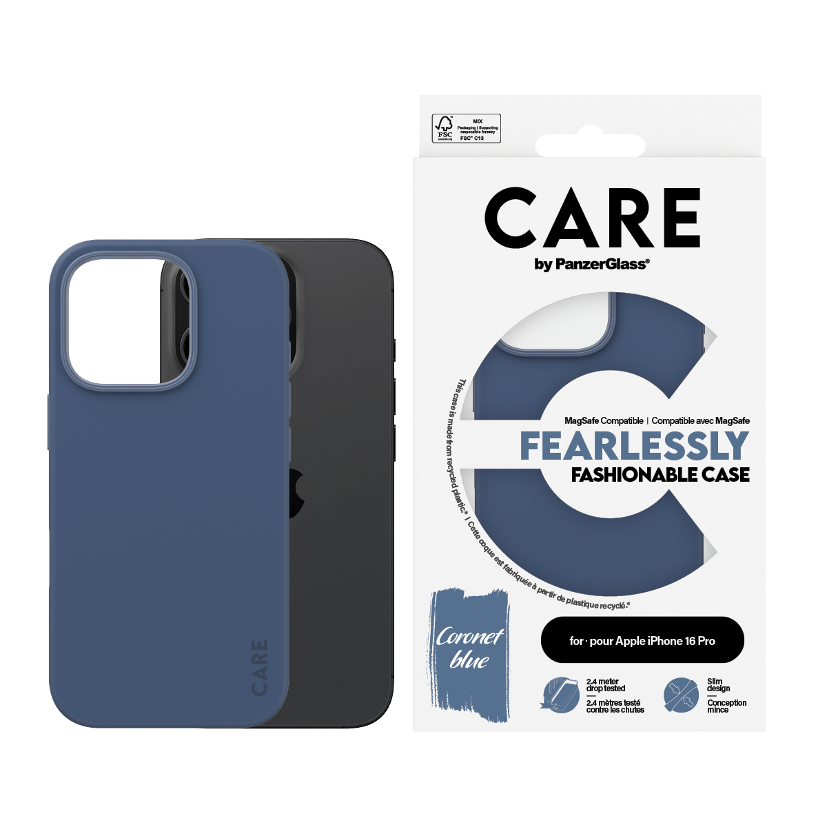 PanzerGlass CARE by PanzerGlass® Fashionable Case Blue w. MagSafe iPhone 16 Pro – image 2