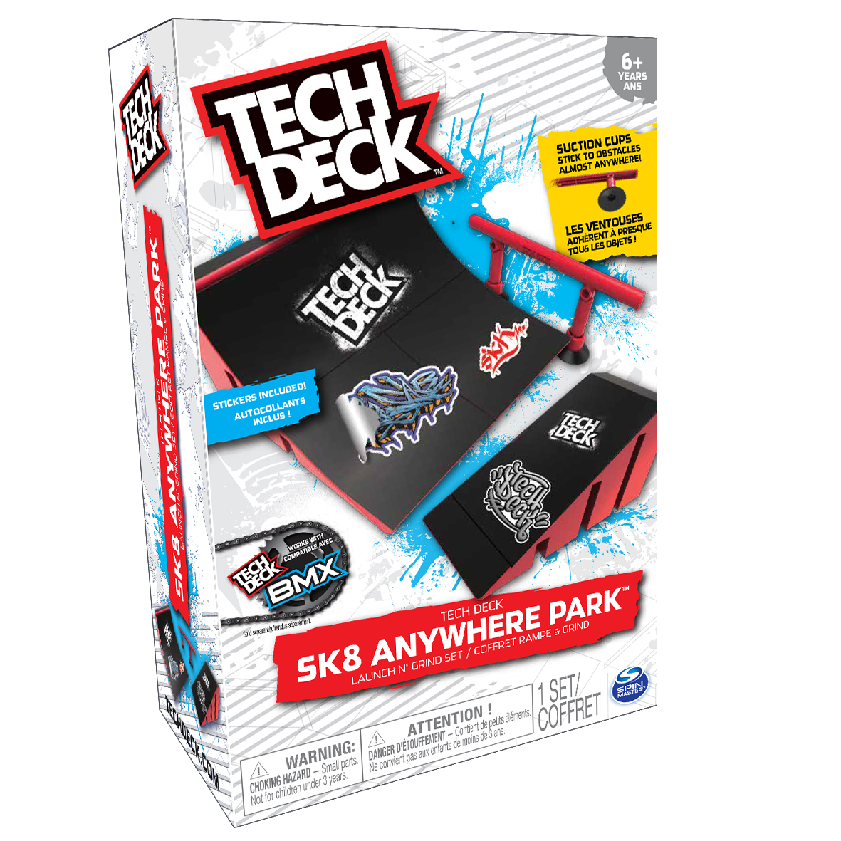 صورة مجموعة لعب سكيتبورد Tech Deck في أي مكان، متعدد الألوان